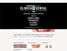 Tablet Screenshot of clinicadentaltellez.com